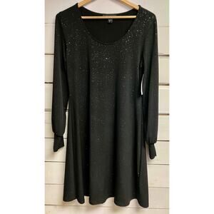 Karen Kane Black Sparkly Dress Women’s size Medium.